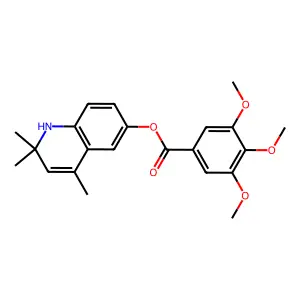 2,2,4-Trimethyl-1,2-dihydroquinolin-6-yl 3,4,5-trimethoxybenzoate structure