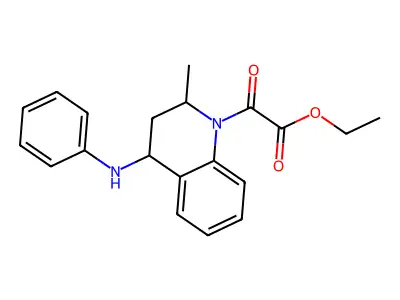 ethyl [2-methyl-4-(phenylamino)-3,4-dihydroquinolin-1(2H)-yl](oxo)acetate structure