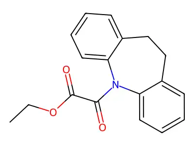 ethyl 10,11-dihydro-5H-dibenzo[b,f]azepin-5-yl(oxo)acetate structure
