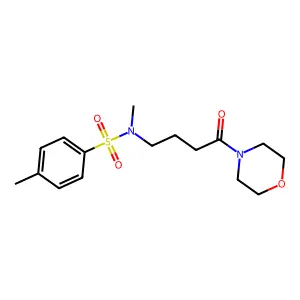 N,4-dimethyl-N-(4-morpholino-4-oxobutyl)benzenesulfonamide structure
