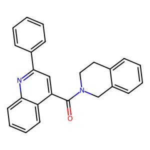 3,4-dihydroisoquinolin-2(1H)-yl(2-phenylquinolin-4-yl)methanone structure