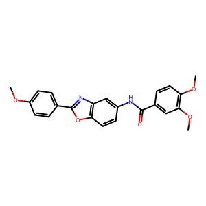 3,4-dimethoxy-N-[2-(4-methoxyphenyl)-1,3-benzoxazol-5-yl]benzamide structure