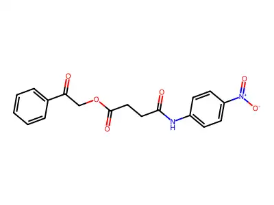 2-Oxo-2-phenylethyl 4-{4-nitroanilino}-4-oxobutanoate structure