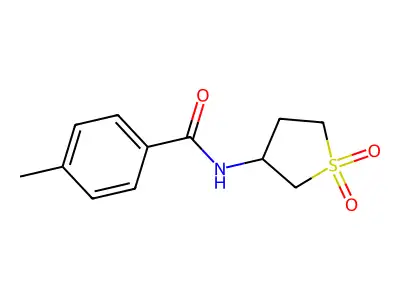 N-(1,1-dioxidotetrahydrothiophen-3-yl)-4-methylbenzamide structure