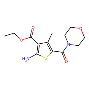 Ethyl 2-amino-4-methyl-5-(morpholine-4-carbonyl)thiophene-3-carboxylate structure