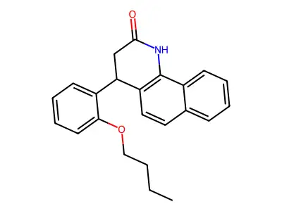 4-(2-Butoxyphenyl)-3,4-dihydrobenzo[h]quinolin-2(1H)-one structure