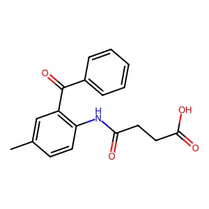 4-(2-Benzoyl-4-methylanilino)-4-oxobutanoic acid structure