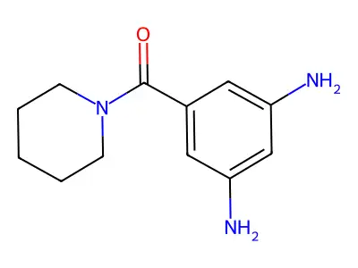 (3,5-Diaminophenyl)(piperidin-1-yl)methanone structure