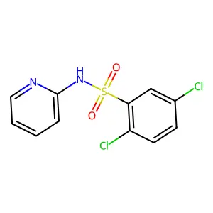(2,5-二氯苯基)磺酰基-2-吡啶胺 structure