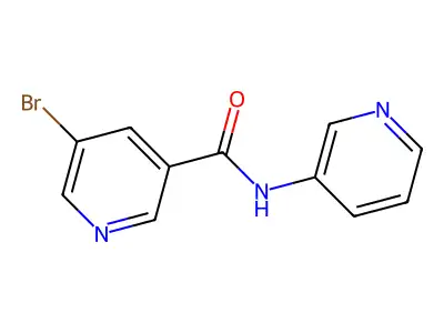 5-bromo-N-(pyridin-3-yl)nicotinamide structure