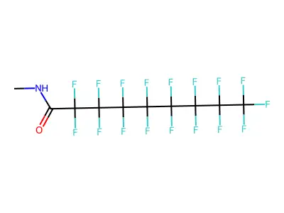 2,2,3,3,4,4,5,5,6,6,7,7,8,8,9,9,9-Heptadecafluoro-N-methylnonanamide structure