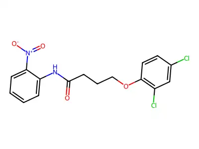 4-(2,4-dichlorophenoxy)-N-(2-nitrophenyl)butanamide structure