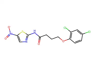 4-(2,4-dichlorophenoxy)-N-(5-nitro-1,3-thiazol-2-yl)butanamide structure