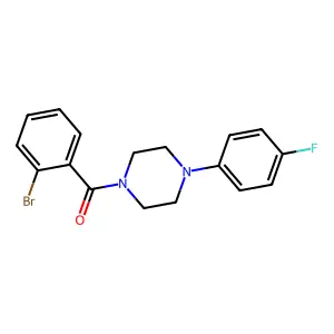(2-Bromophenyl)(4-(4-fluorophenyl)piperazin-1-yl)methanone structure