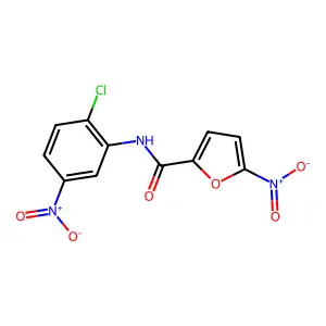 N-(2-chloro-5-nitrophenyl)-5-nitrofuran-2-carboxamide structure