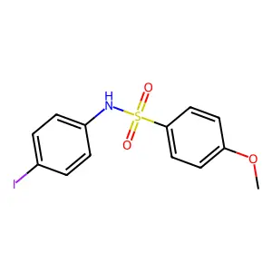 N-(4-iodophenyl)-4-methoxybenzenesulfonamide structure