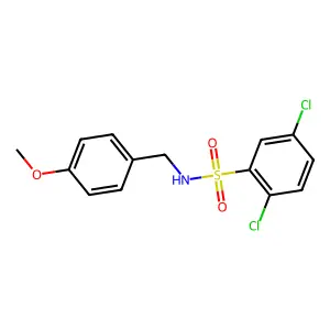 2,5-dichloro-N-(4-methoxybenzyl)benzenesulfonamide structure