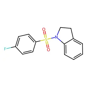 1-(4-Fluorophenyl)sulfonyl-2,3-dihydroindole structure