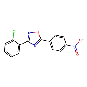 3-(2-Chlorophenyl)-5-(4-nitrophenyl)-1,2,4-oxadiazole structure