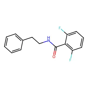 2,6-difluoro-N-(2-phenylethyl)benzamide structure
