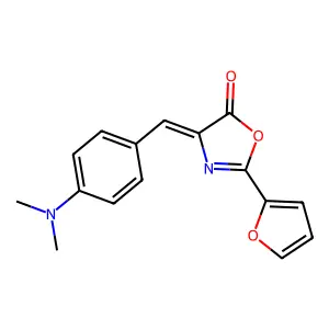 (4Z)-4-[[4-(dimethylamino)phenyl]methylidene]-2-(furan-2-yl)-1,3-oxazol-5-one structure