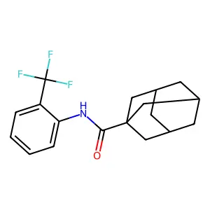 N-[2-(Trifluoromethyl)phenyl]-1-adamantanecarboxamide structure