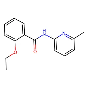 2-ethoxy-N-(6-methylpyridin-2-yl)benzamide structure