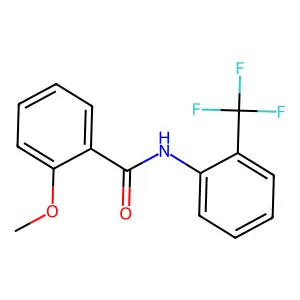 2-methoxy-N-[2-(trifluoromethyl)phenyl]benzamide structure