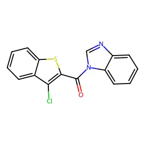 Benzimidazol-1-yl-(3-chloro-1-benzothiophen-2-yl)methanone structure