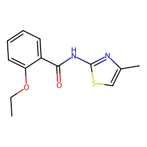 2-ethoxy-N-(4-methyl-1,3-thiazol-2-yl)benzamide structure