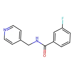 3-fluoro-N-(pyridin-4-ylmethyl)benzamide structure