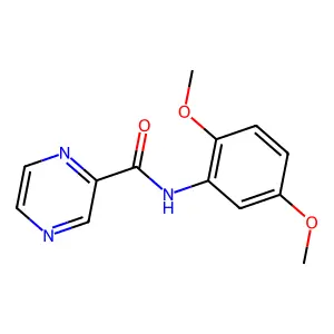 N-(2,5-dimethoxyphenyl)pyrazine-2-carboxamide structure
