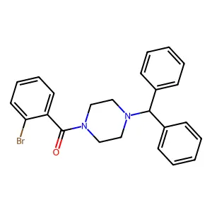 1-Benzhydryl-4-(2-bromobenzoyl)piperazine structure