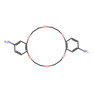 Diaminodibenzo-18-crown-6 structure
