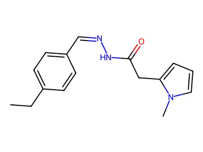 N'-(4-Ethylbenzylidene)-2-(1-methyl-1H-pyrrol-2-YL)acetohydrazide structure