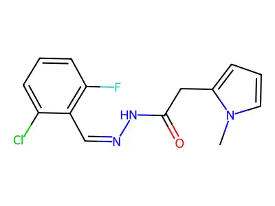 C14H13ClFN3O structure