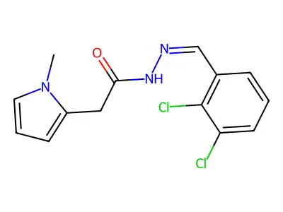 N'-(2,3-Dichlorobenzylidene)-2-(1-methyl-1H-pyrrol-2-YL)acetohydrazide structure