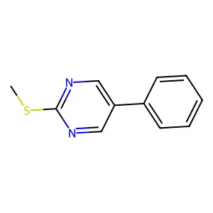 2-(Methylsulfanyl)-5-phenylpyrimidine structure