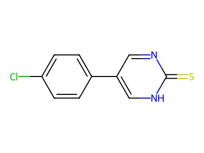 5-(4-Chlorophenyl)-2-pyrimidinethiol structure