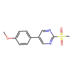 5-(4-Methoxyphenyl)-2-(methylsulfonyl)pyrimidine structure