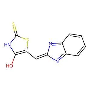 4-Thiazolidinone, 5-(1H-benzimidazol-2-ylmethylene)-2-thioxo- structure