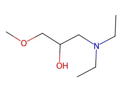 1-(Diethylamino)-3-methoxypropan-2-ol structure