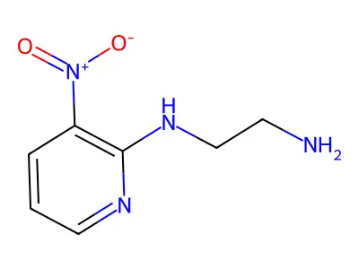 N-(3-Nitro-2-pyridyl)ethylenediamine structure