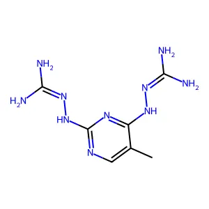 Guanidine, 1,1'-((5-methylpyrimidine-2,4-diyl)diimino)di- structure