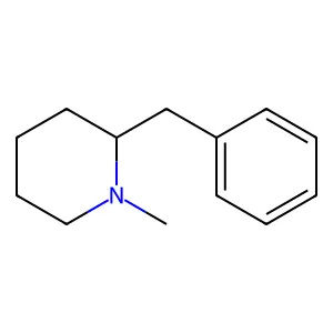 2-benzyl-1-methylpiperidine structure