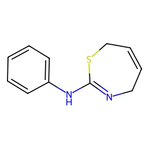 Thiocyanic acid, 1,1-dimethyl-3-oxobutyl ester structure