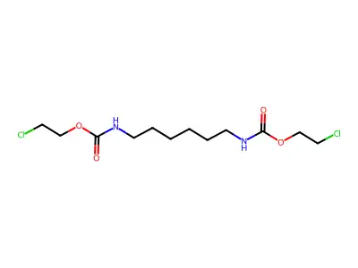 N,N'-Hexamethylenebis(2-chloroethyl carbamate) structure