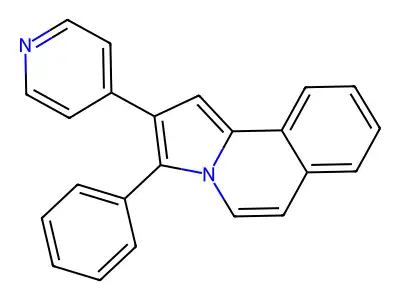 3-Phenyl-2-(pyridin-4-yl)pyrrolo[2,1-a]isoquinoline structure