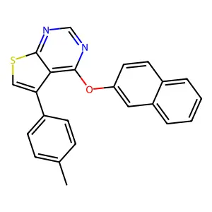 5-(4-Methylphenyl)-4-(naphthalen-2-yloxy)thieno[2,3-d]pyrimidine structure