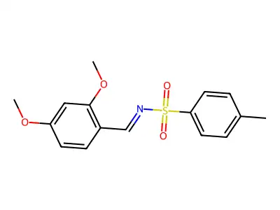 N-[(2,4-dimethoxyphenyl)methylidene]-4-methylbenzenesulfonamide structure